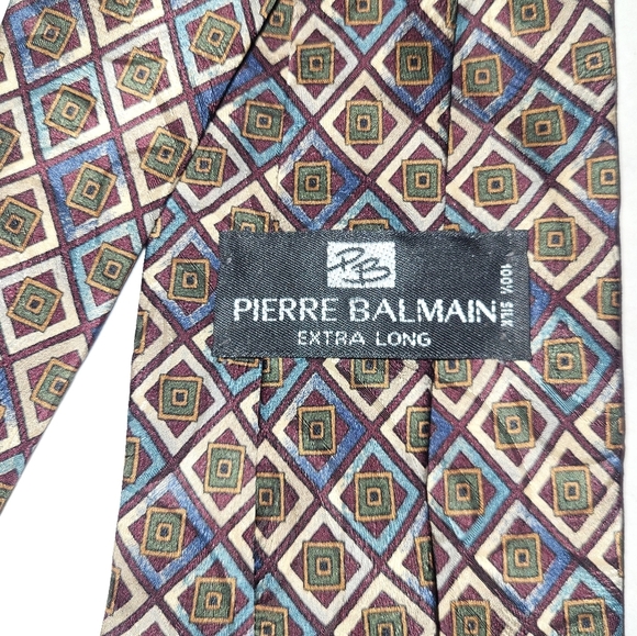 Pierre Balmain Silk Ties Set Of 3 Extra Long 100% Silk‎ - Picture 4 of 7